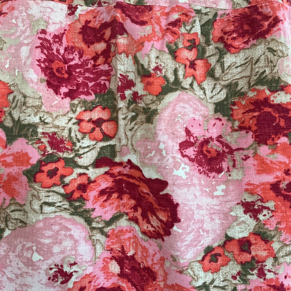 Talbots Woman Pink Floral Pencil Skirt Plus Size 18W Career Preppy‎ Cottagecore - Picture 2 of 9